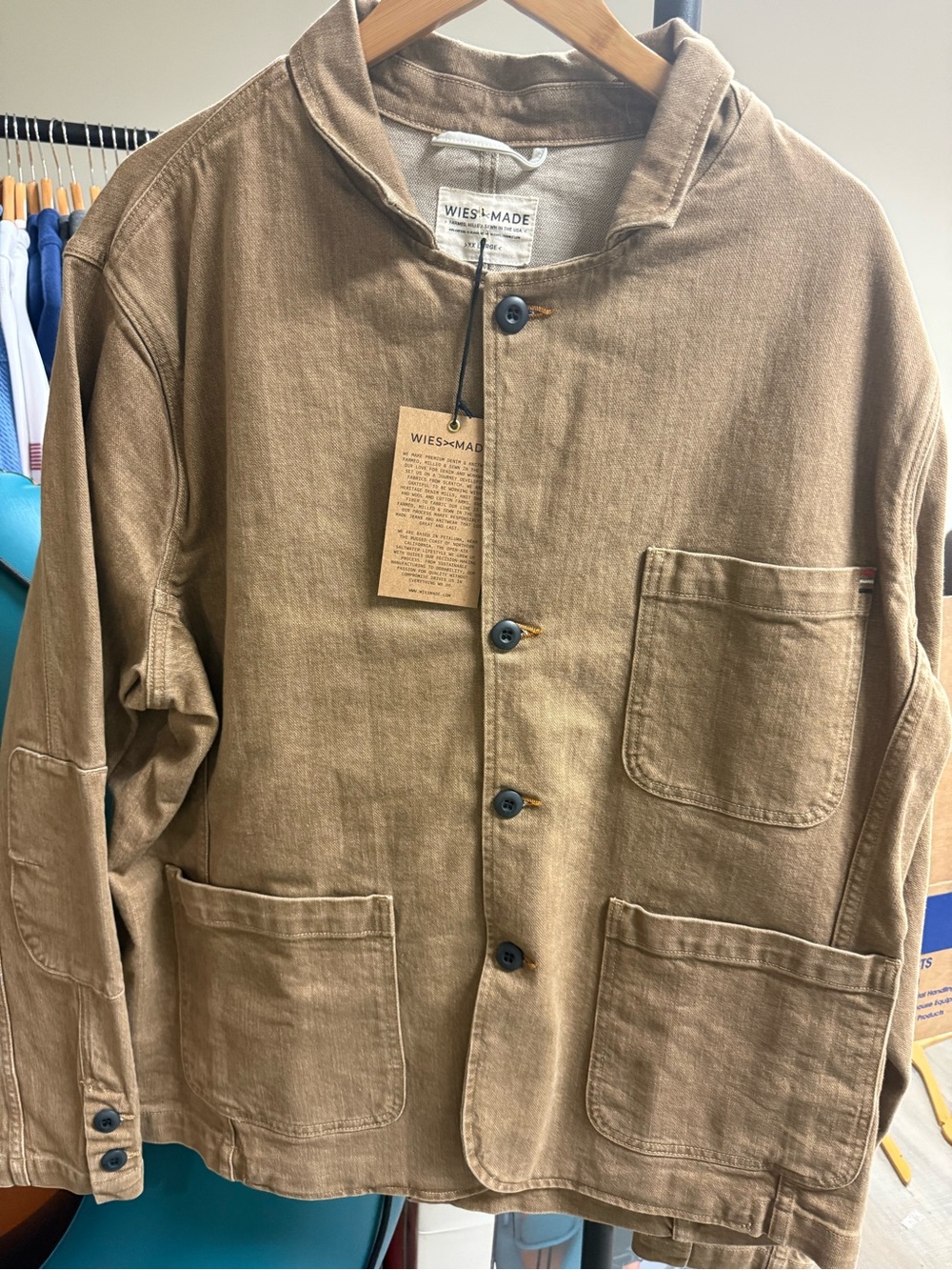Men's Tan Lightweight Shirt Jacket
